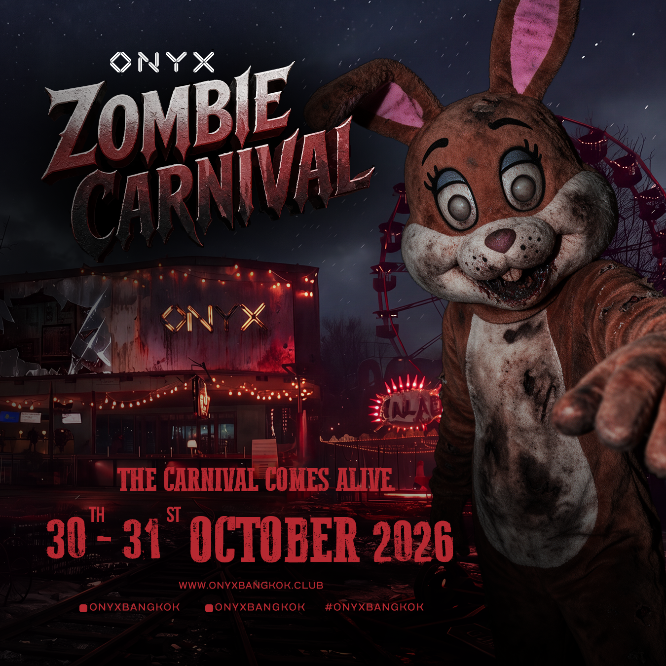 ONYX BANGKOK x Hennessy PRESENTS : ZOMBIE CARNIVAL Feat DJ SURA